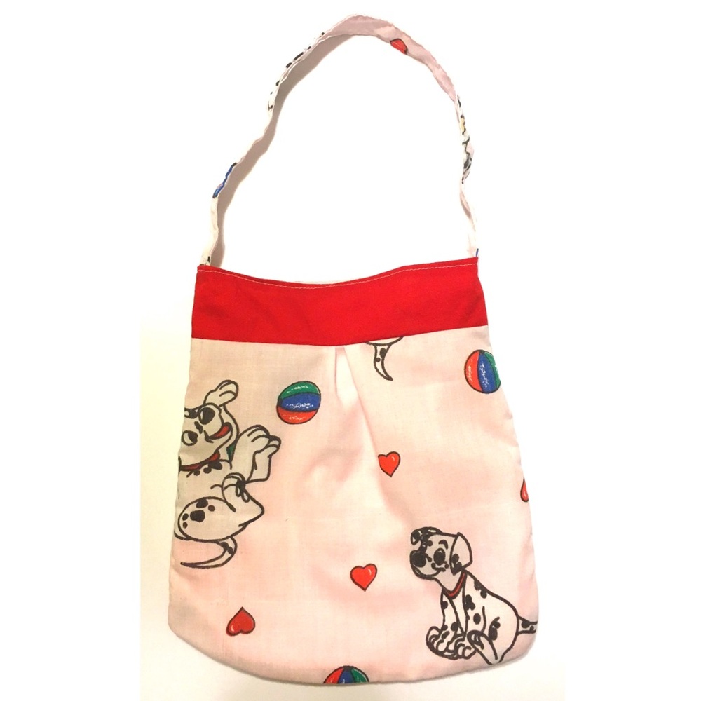 Vintage 90 101 Dalmatians Disney Fabric little Girl Purse - Picture 1 of 1